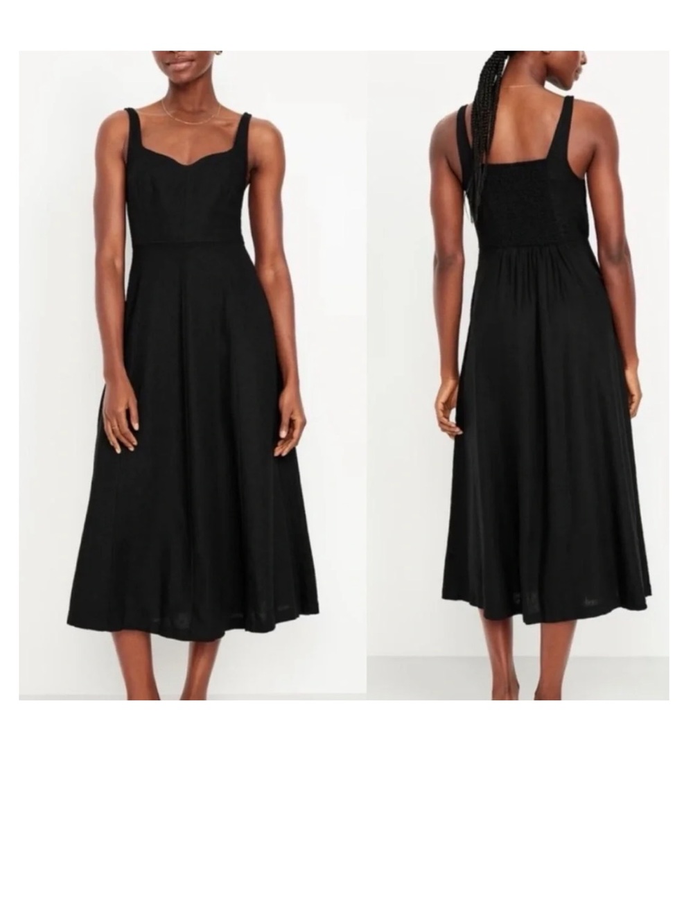 Old Navy linen blend midi dress